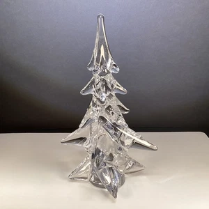 Schwerer klarer 24% Bleikristall Kunstglas Baum Weihnachten Urlaub Deko - Bild 1 von 6