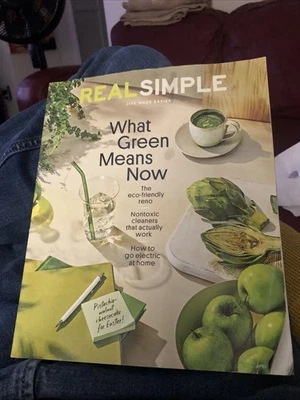 Real Simple Magazine April 2023 Green Means Now Eco Friendly Reno Nontoxic Clean - Image 1 of 4