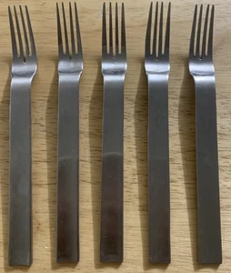 Juego de 5 tenedores de cena (M) de acero inoxidable moderno puro 18/10 - Imagen 1 de 4