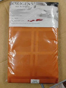 Origins Mikrofaser Tischdecke 60x140" Orange Auslaufsicher Sitze 12-16 Länglich - Bild 1 von 4