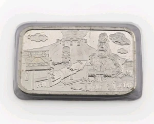 PEM Bigfoot UFO Mt St. Helens Little Shop Of Horrors 5oz Silberbarren versiegelt getönt - Bild 1 von 4