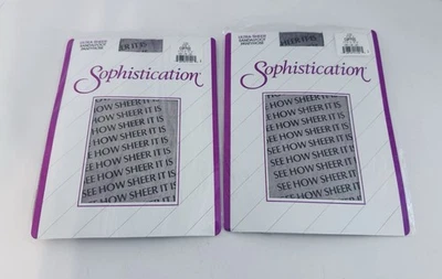 Sophistication Ultra Sheer Sandalfoot Pantyhose Size A 100-130 lbs Coffee 2 pair - Image 1 of 4
