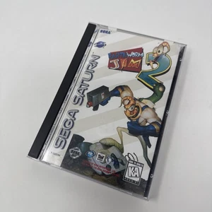 Earthworm Jim 2 Sega Saturn 1996 Videospiel CIB komplett in OVP mit Handbuch - Bild 1 von 19
