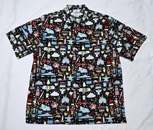 Disney KINGDOM OF CUTE Hemd Herren XL schwarz Knopfleiste Jerrod Maruyama WonderGround - Bild 1 von 5