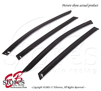 Mercedes-Benz R320 R350 R500 R63 06-10 Outside-Mounted Dark Smoke JDM Visors 4pc - Image 1 of 3
