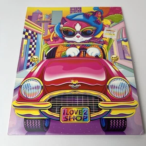 Lisa Frank Vintage Taschenordner Lily Luvabuy Katze Meowdeo I Love to Shop 3 Loch - Bild 1 von 4