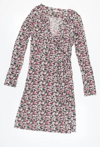 Kew Women's Multicoloured Floral Wrap Dress L - Picture 1 of 12