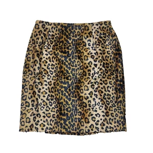 Rena Rowen Gr. 16 Damen Bleistiftrock Animalprint braun schwarz Kunstfell Leopard - Bild 1 von 9