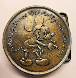 Disney Mickey Mouse. 1937 Vintage Belt Buckle Hollywood Calif. - Picture 1 of 4