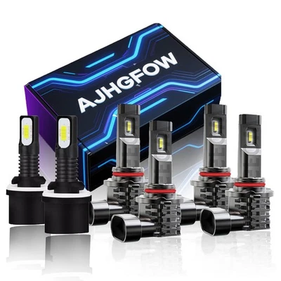 For GMC Jimmy Sport Utility 1997-2005 LED Headlight Hi-Low Fog Light Bulbs Combo - Imagem 1 de 4