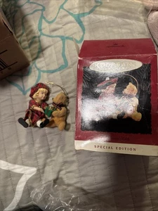 PUNZE ANDENKEN "Lucinda und Teddy" Sonderedition Christbaumschmuck - Bild 1 von 3