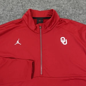 Jordan Sweatshirt Herren 2XL rot Oklahoma Sooners OU Quarter Zip Pullover - Bild 1 von 11