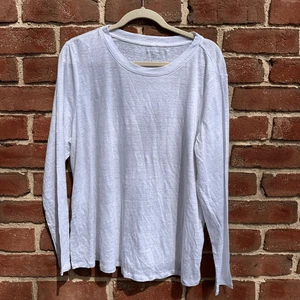 Eileen Fisher Women's $128 Organic Linen Jersey Long-Sleeve Tee XL - Picture 1 of 5