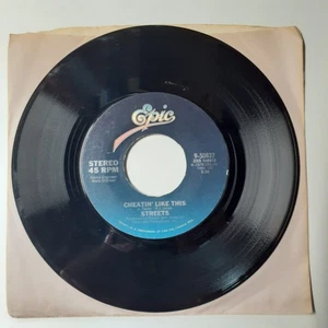 Streets - Cheatin' Like This 7" Record 1979 Epic Funk 45 RPM - Picture 1 of 2