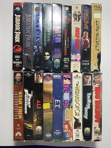 VHS (Lot Of 18) Pre Owned Ready To Ship Comedy, Science Fiction, Action, Sports. - Picture 1 of 5