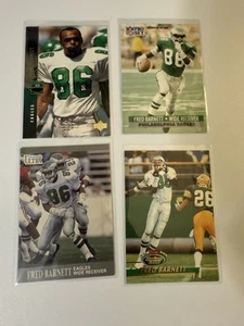 Fred Barnett Eagles - Lot Of 4 Cards - Picture 1 of 2