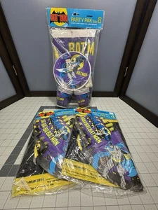 Lote De Favores De Fiesta Batman DC Comics 1982 Sombreros Bolsas De Botín Tazas Etc NUEVO - Imagen 1 de 24