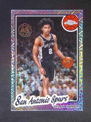 2025-26 Topps Chrome Flagship Dylan Harper RC 1980 Chrome Mojo - Image 1 of 2