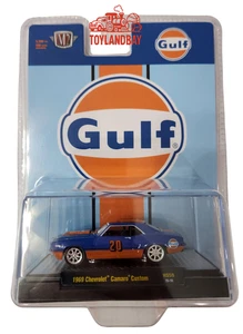 M2 1969 Chevy Camaro Custom Gulf Oil Hobby Exclusive 1:64 Diecast 31500-HS59 - Picture 1 of 4