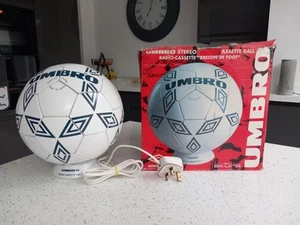 Retro UMBRO Radio Cassette Ball Football Rare with Box - Picture 1 of 5