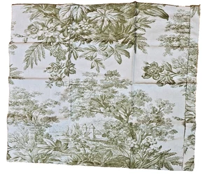 Pottery Barn French Country Toile Standard Schein Baumwolle Leinen grün 26" x 20" - Bild 1 von 10