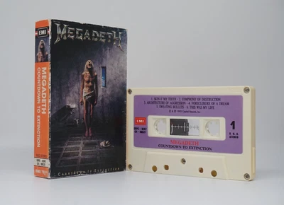 Megadeth Countdown To Extinction 1992 Korea 1st Press Cassette Slipcase Rare! - Image 1 of 4
