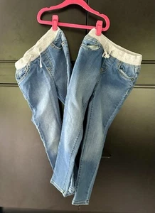 Girls Jeans 2 Pairs Size 6 Cat&Jack Light Blue - Picture 1 of 2