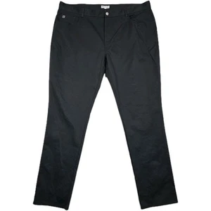 Peter Millar Pants Men 42x32 Black EB66 Performance 5 Pocket Chino Golf Trousers - Picture 1 of 13