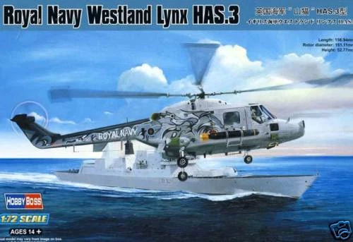Hobby Boss - Royal Marine Westland Lynx HAS.3 - 1:72 Neuf Ovp Modèle-kit Kit - Image 1 of 1