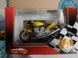 Majorette Die-Cast 1/18 Scale Yellow Voxan Roadster 1000 V2 Motorcycle replica - Picture 1 of 3