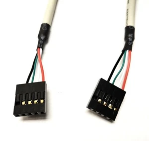 (Qty=10) 18" Internal 5 Pin (1x5) USB IDC Motherboard Header Cable F/F (Qty=10) - Picture 1 of 4