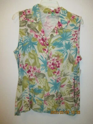 Blusa para mujer talla M cabeza de pato rayón vintage Tropicana nueva con etiquetas Foto 1 de 4