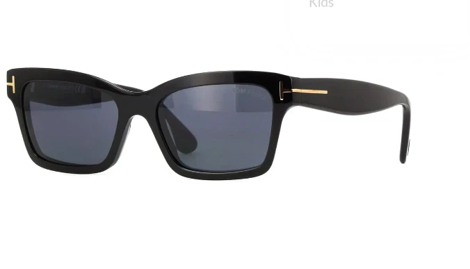 Gafas de sol Tom Ford Mikel TF 1085 ECO 01A negras cuadradas marco 54-17-140 Foto 1 de 1