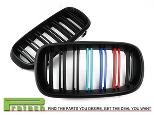 For 2014+ BMW X5 (F15 Model) X5M /// M Color Matte Black Front Kidney Grille - Foto 1 di 2
