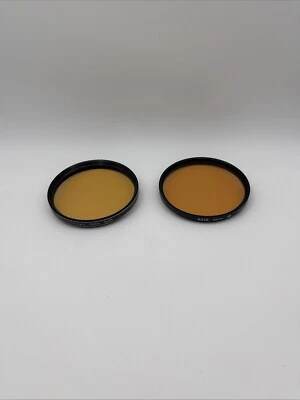 Read Hoya and Vivitar 72mm Amber Orange Color Correcting Vintage Filter No. 85 - Image 1 of 4