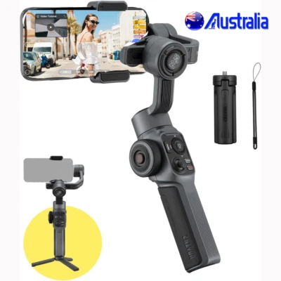 Zhiyun Smooth 5 3-Axis Gimbal Stabilizer for Smartphone iPhone 13 12 X 8 Samsung - Image 1 of 4
