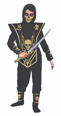 Calavera Ninja Rojo Talla 14-16 Nuevo XLarge Niño Disfraz Mundo Divertido Foto 1 de 2