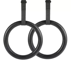 Rubberbanditz-Gymnastic Rings W/ 16ft Adjustable Straps | Exercise Olympic Rings - Picture 1 of 4