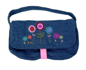 Gymboree Vintage 2000 Embroidered Floral Denim Purse - Picture 1 of 14