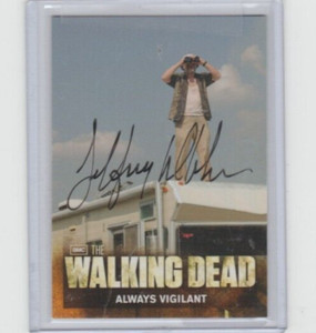 THE WALKING DEAD SEASON 2 BASE CARD #07 SIGNED BY JEFFREY DEMUNN/DALE HORVATH