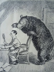 1942 Original Print WW2 GERMAN RADIO - THE STRANGER IN THE ROOM - Picture 1 of 1