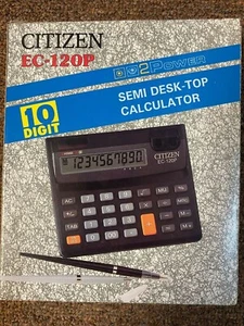 CITIZEN EC-120P 10 DIGIT CALCULATOR 2 POWER - Picture 1 of 4