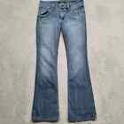 Hudson Jeans Womens 27 Blue Denim Bootcut USA Distressed Casual Classic Pockets