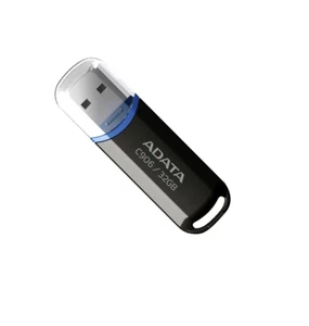 ADATA C906 Compact USB Flash Drive, AC906-32G-RBK with Keyring - Afbeelding 1 van 6