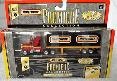 Matchbox Premiere Collection Rig Series 1 KENWORTH AERODYNE Flatbed MB container - Image 1 of 3