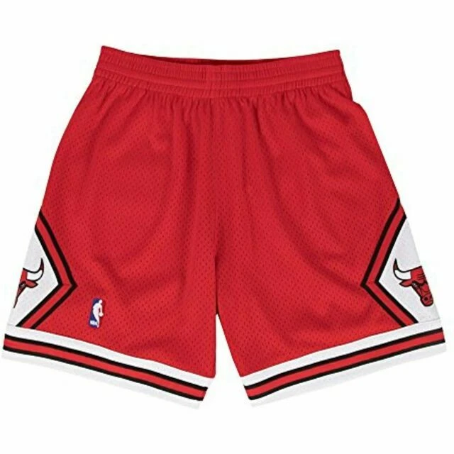 Mitchell & Ness NBA Swingman Road Bulls Shorts Red - SMSHGS18223-CBUSCAR97