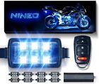 8 pcs Motorcycle RGB LED Strip Lights, Multi-Color Neon w/Smart Remote