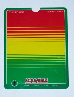 Vectrex Scramble Overlay New Reproduction OEM Quality - Image 1 of 2