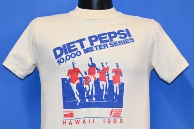 Camiseta de colección años 80 DIET PEPSI SERIE 10.000 METROS 1985 HAWAII RUN RACE RECUERDO S Foto 1 de 3