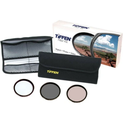 Tiffen 77mm Video Essentials Filter DV Kit 3 Clear Ultra Circular Polarizer 812 - Image 1 of 4